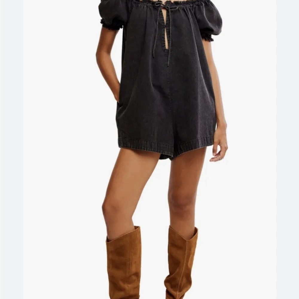 We The Free Black daisey  romper